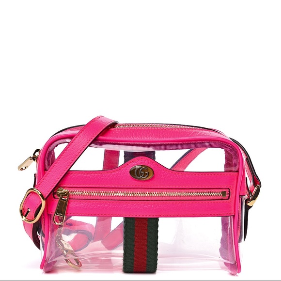 Authentic Gucci Vinyl Mini Ophidia Shoulder Bag